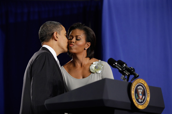 Michelle and Barack
